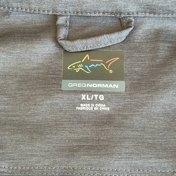 Greg Norman Men’s Windbreaker Full-Zip Jacket in Black Heather, XL - Picture 10 of 14